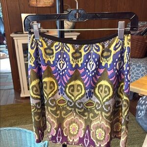 Purple and Blue Mini Pencil Skirt Resort Wear​